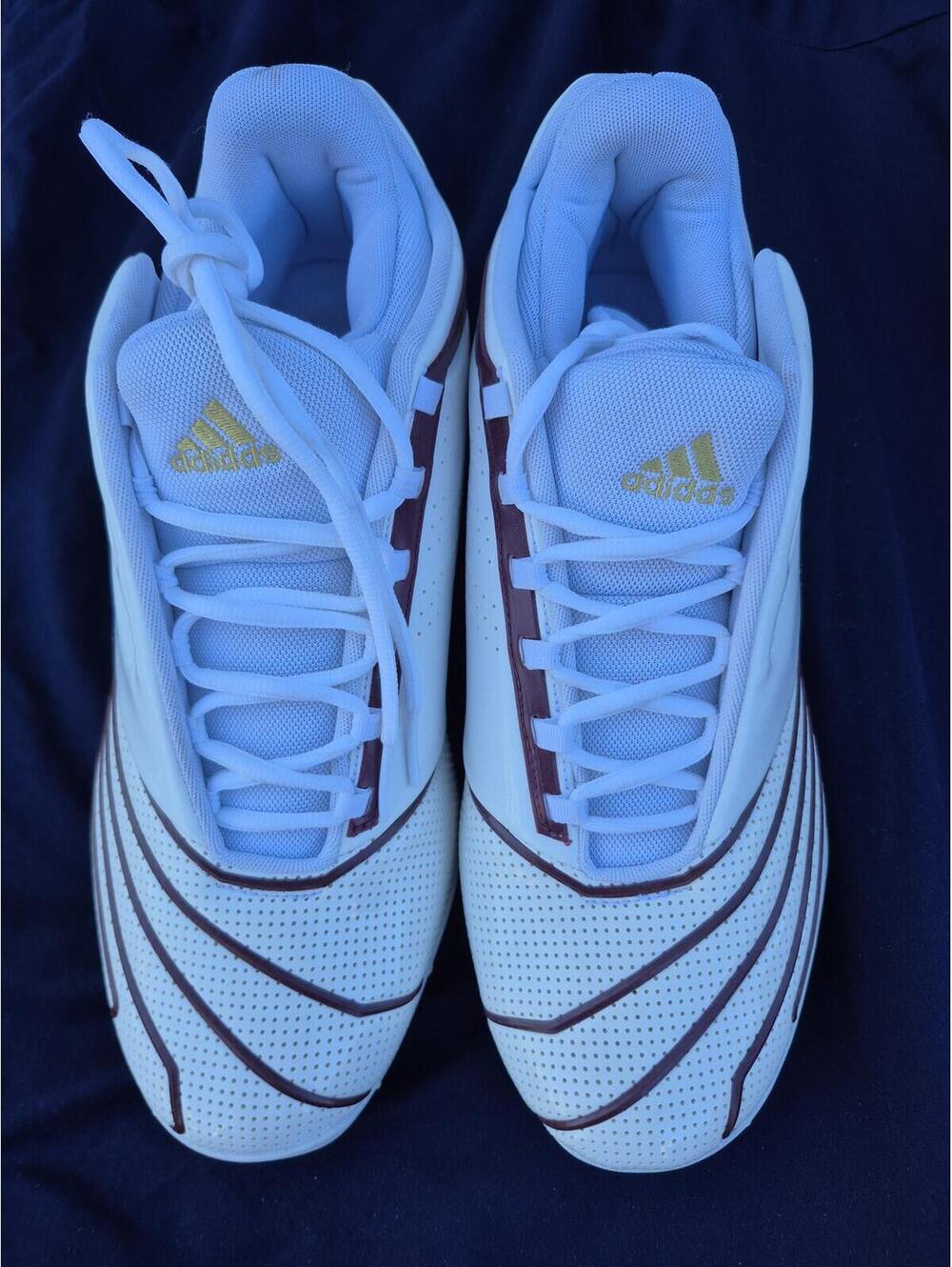Adidas Court Team Bounce 2.0 – Cloud White / Maroon Size 12